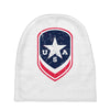 land of the free shield Baby Beanies