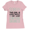 girl already taken by psychotic computer engineer Ladies Fitted T-Shirt