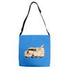 the shaggin' wagon Adjustable Strap Totes