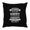 Super Cool Grammy Of A Freaking Awesome Granddaughter Throw Pillow