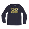 funny black mustache may the stache be with you Long Sleeve Shirts
