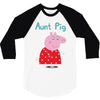 peppa pig aunt pig 3/4 Sleeve Shirt