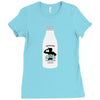 10. fight milk 002 Ladies Fitted T-Shirt