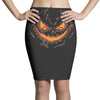 pumpkin face Pencil Skirts