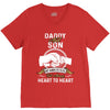 daddy and son not always eye to eye V-Neck Tee