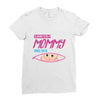 [your name] is going to be mommy Ladies Fitted T-Shirt