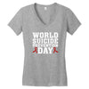 World Suicide Prevention Day Women's V-Neck T-Shirt