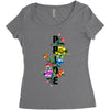 Pride Floral LGBT Colors Women's Triblend Scoop T-shirt