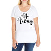 go away Ladies Curvy T-Shirt