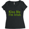 kiss me i'm irish Women's Triblend Scoop T-shirt