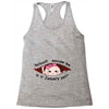 January Peeking Out Asian Baby Girl Racerback Tank