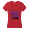 we don't know how strong we are until being strong is the only choice Women's V-Neck T-Shirt