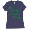 my first st patricks day Ladies Fitted T-Shirt