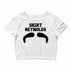 mustache (2) Crop Top