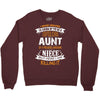 Super Cool Aunt Of A Freaking Awesome Niece Crewneck Sweatshirt