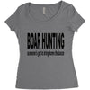 boar hunting tex Women's Triblend Scoop T-shirt