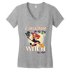 caregiver witch Women's V-Neck T-Shirt