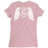 letter c with wings Ladies Fitted T-Shirt