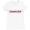 chaotic evil Ladies Fitted T-Shirt