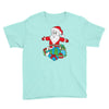 santa with piles of christmas Youth Tee