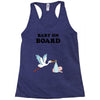 Baby On Board with Stork Racerback Tank