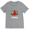 Canada Leaf LGBT V-Neck Tee