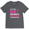 all this girl care about is volleyball V-Neck Tee