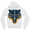 tiger fire Zipper Hoodie