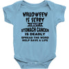 halloween is scary but stomach cancer is deadly spread the word lep sa Baby Bodysuit