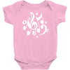 music notes#4 rock design graphic band Baby Onesie