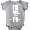 v2 eat sleep computer mouse Baby Onesie
