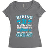 Hiking ıs Like Sex Women's Triblend Scoop T-shirt