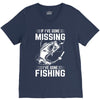 If I've Gone Missing Fishing V-Neck Tee