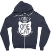 i only have one cat my cat has a few cat Zipper Hoodie