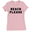 Beach Please Ladies Fitted T-Shirt