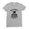 This is What a Badass Grandpa Looks Like Ladies Fitted T-Shirt