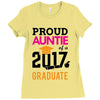 Class of 2017 Proud Auntie Graduation Ladies Fitted T-Shirt