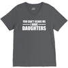 you can't scare me i have daughters V-Neck Tee