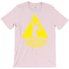 caution shapes being thrown printed T-Shirt