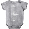 beard length chart Baby Onesie