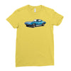 1965 corvette sting ray classic car, ideal birthday gift or pres Ladies Fitted T-Shirt