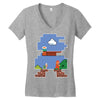 Mario Games Women's V-Neck T-Shirt