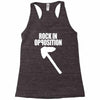 rock in opposition Racerback Tank