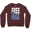 funny t shirts free hugs adult Crewneck Sweatshirt
