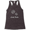 lucky fuers dice Racerback Tank