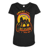 great pumpkin believer halloween Maternity Scoop Neck T-shirt