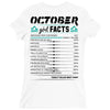 October Girl Facts Libra Ladies Fitted T-Shirt