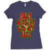 funny ferry mucking christmas, ideal gift or christmas present. Ladies Fitted T-Shirt