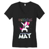 UNICORN ARE BORN IN MAY Women's V-Neck T-Shirt