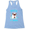 pugs not drugs Racerback Tank